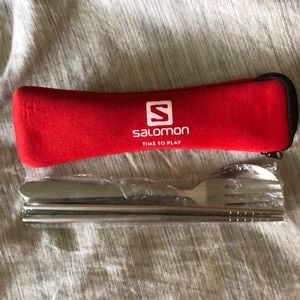 Salomon stainless steel camping utensils